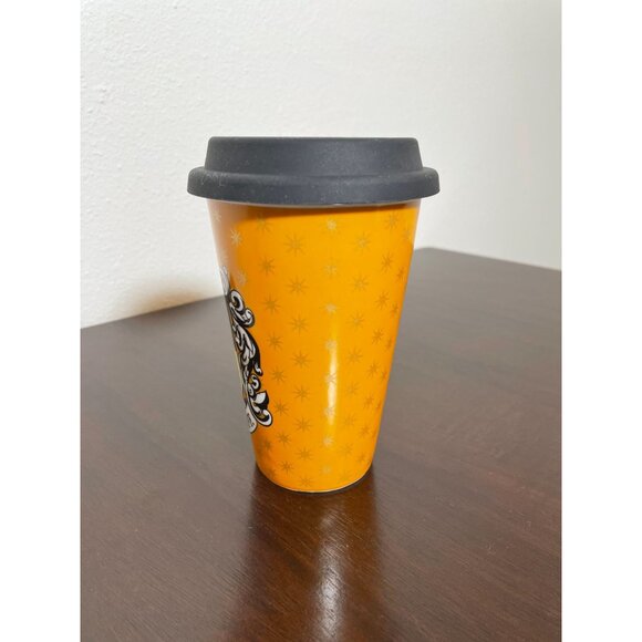 Pottery Barn Harry Potter Hufflepuff Travel Mug With Silicone Lid 10-12oz - Picture 5 of 8